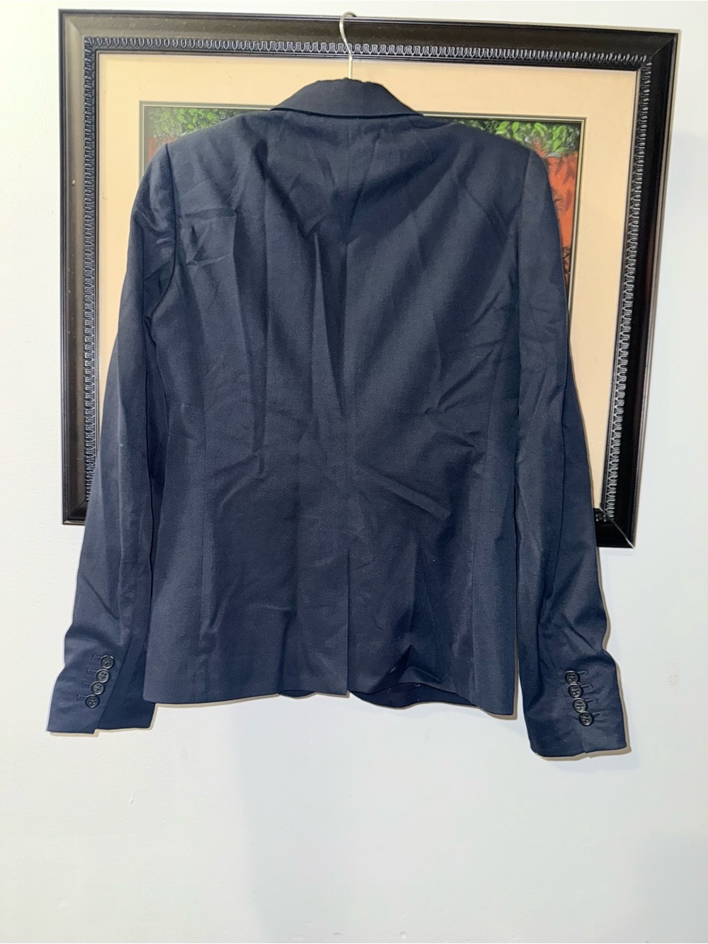Classic Navy Two-Button Blazer - Picture 4 of 6